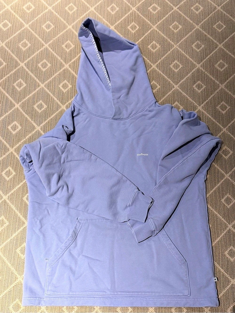 Madhappy Classics Fleece Hoodie in Purple Medium